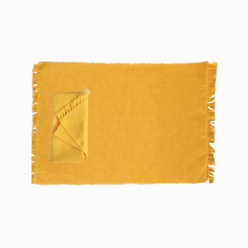 Solid Lepanto Placemats with Solid Napkins